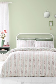 Catherine Lansfield Natural Cameo Floral Reversible Duvet Cover Set - Image 4 of 4