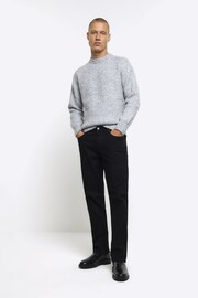 River Island Black Straight Fit Jeans - Image 1 of 5
