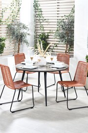 Pacific Terracotta Garden Pang 4 Seater Dining Set - Image 1 of 6