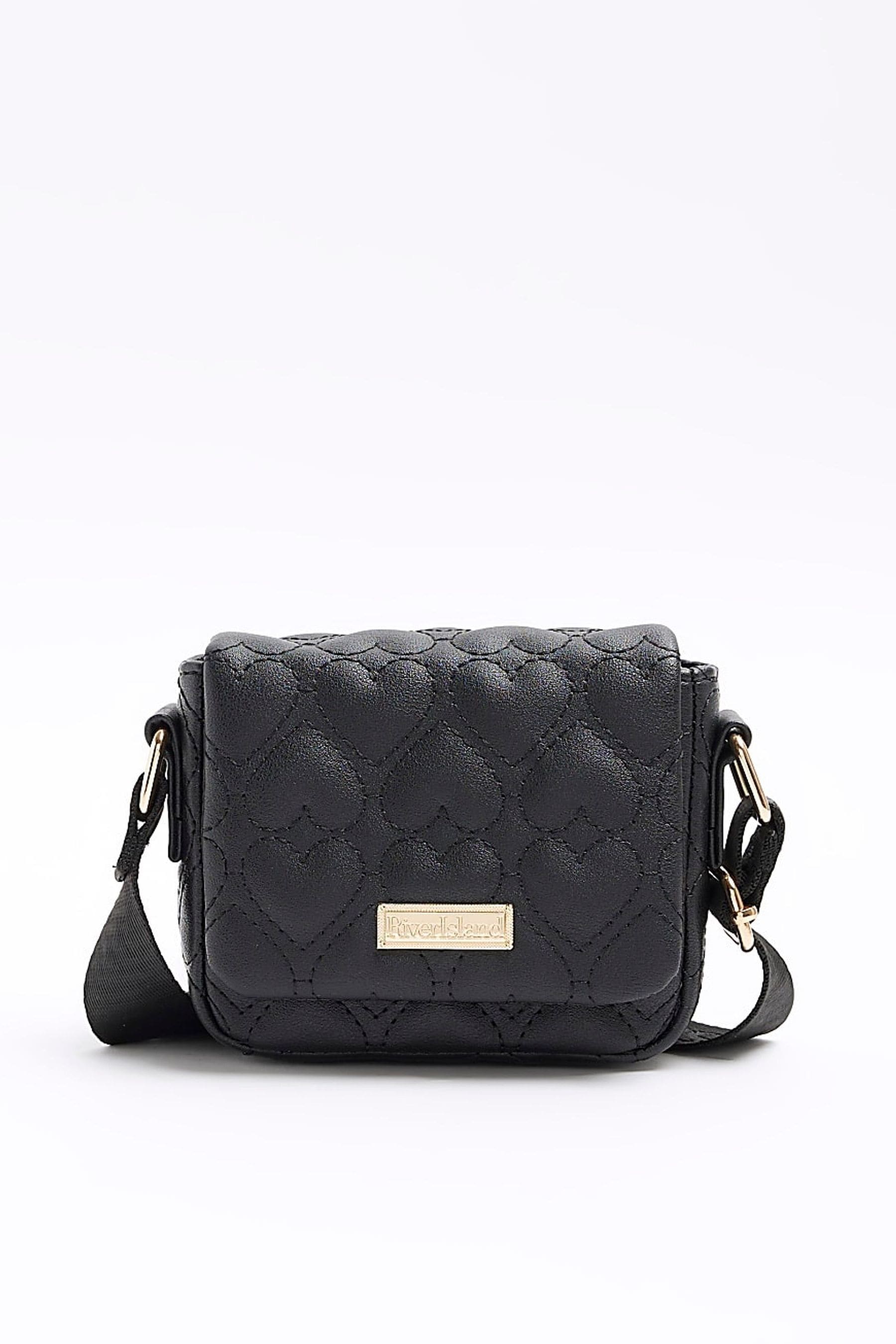 River island black crossbody bag shop