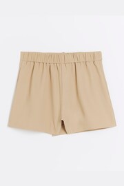 River Island Brown Girls Wrap Buckle Skort - Image 2 of 4