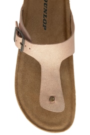 Dunlop Gold Ladies Toe Post Footbed Sandals - Image 4 of 4