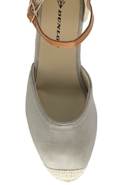 Dunlop Grey Ladies Wedge Espadrille Shoes - Image 4 of 4