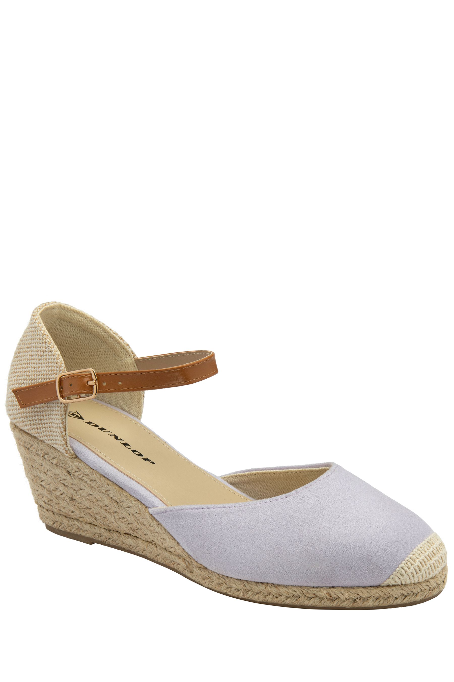 Buy Dunlop Blue Ladies Wedge Espadrille Sandals from Next Luxembourg