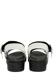 Dunlop White Ladies Toe Post Footbed Sandals - Image 3 of 4