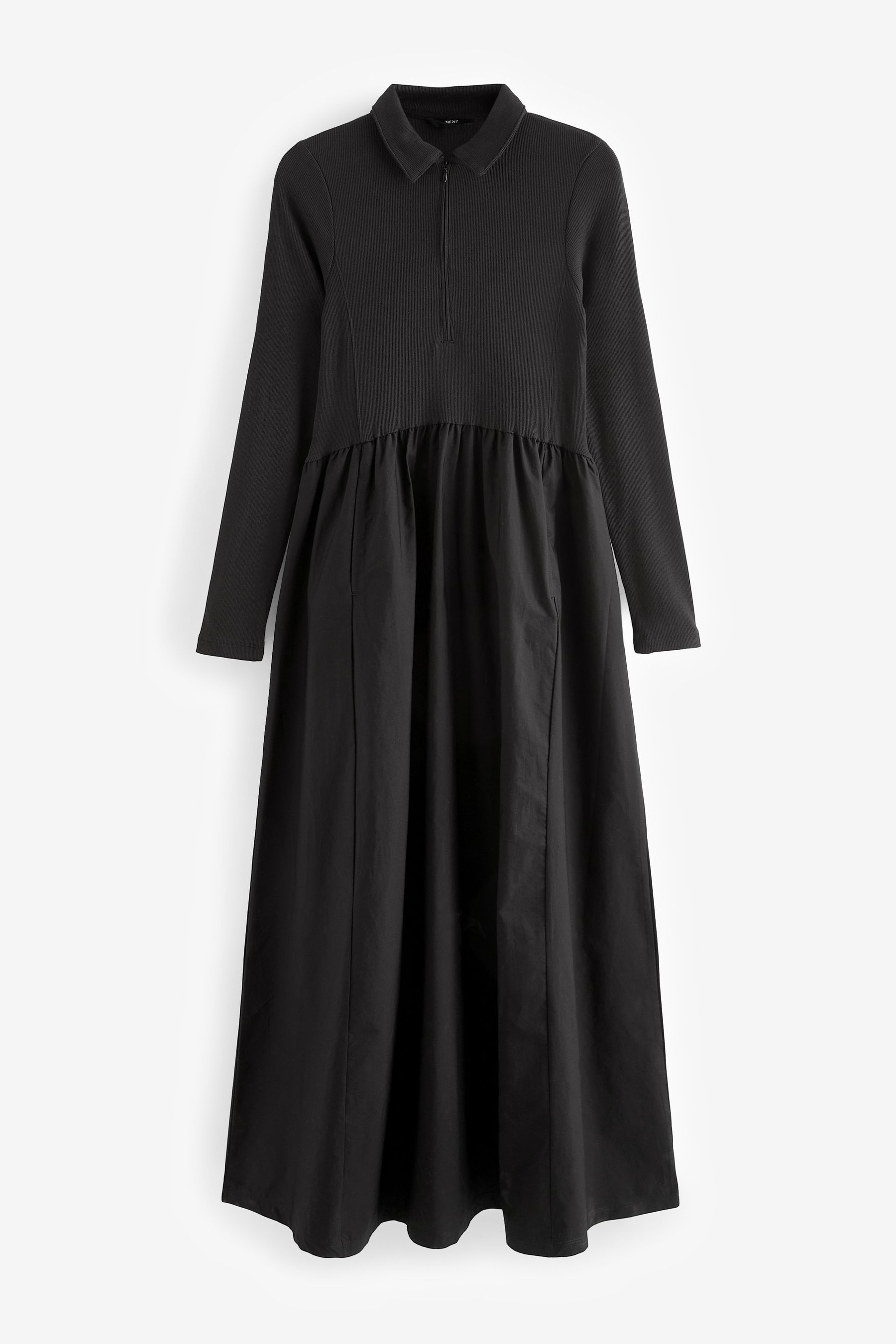 Black long cotton dress shop