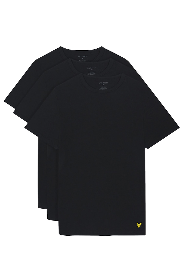 Lyle & Scott Black Basic T-Shirts 3 Pack - Image 1 of 3