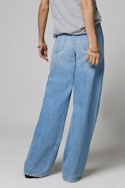 River Island Blue High Rise Wide Leg Baggy Jeans - Image 3 of 6