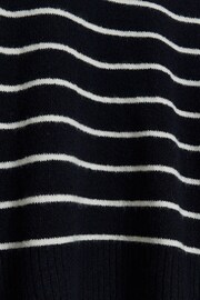 River Island Navy Navy Oversized Crew Neck Jumper - Image 6 of 6