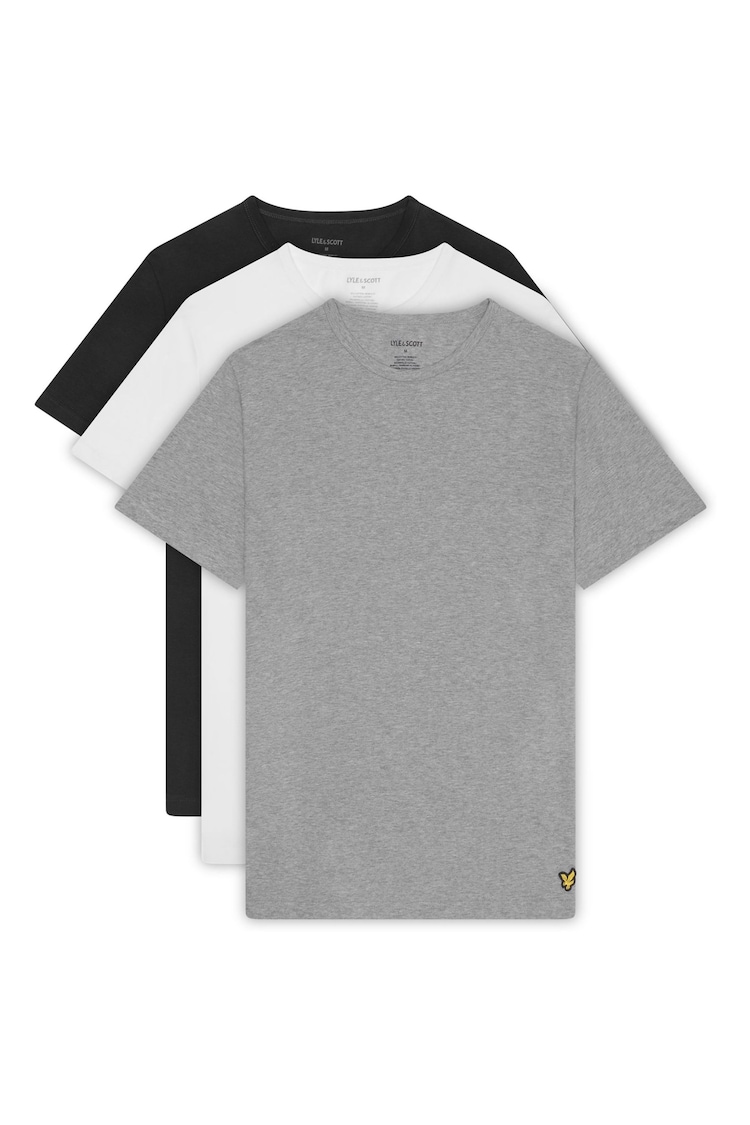 Lyle & Scott Black Basic T-Shirts 3 Pack - Image 1 of 5