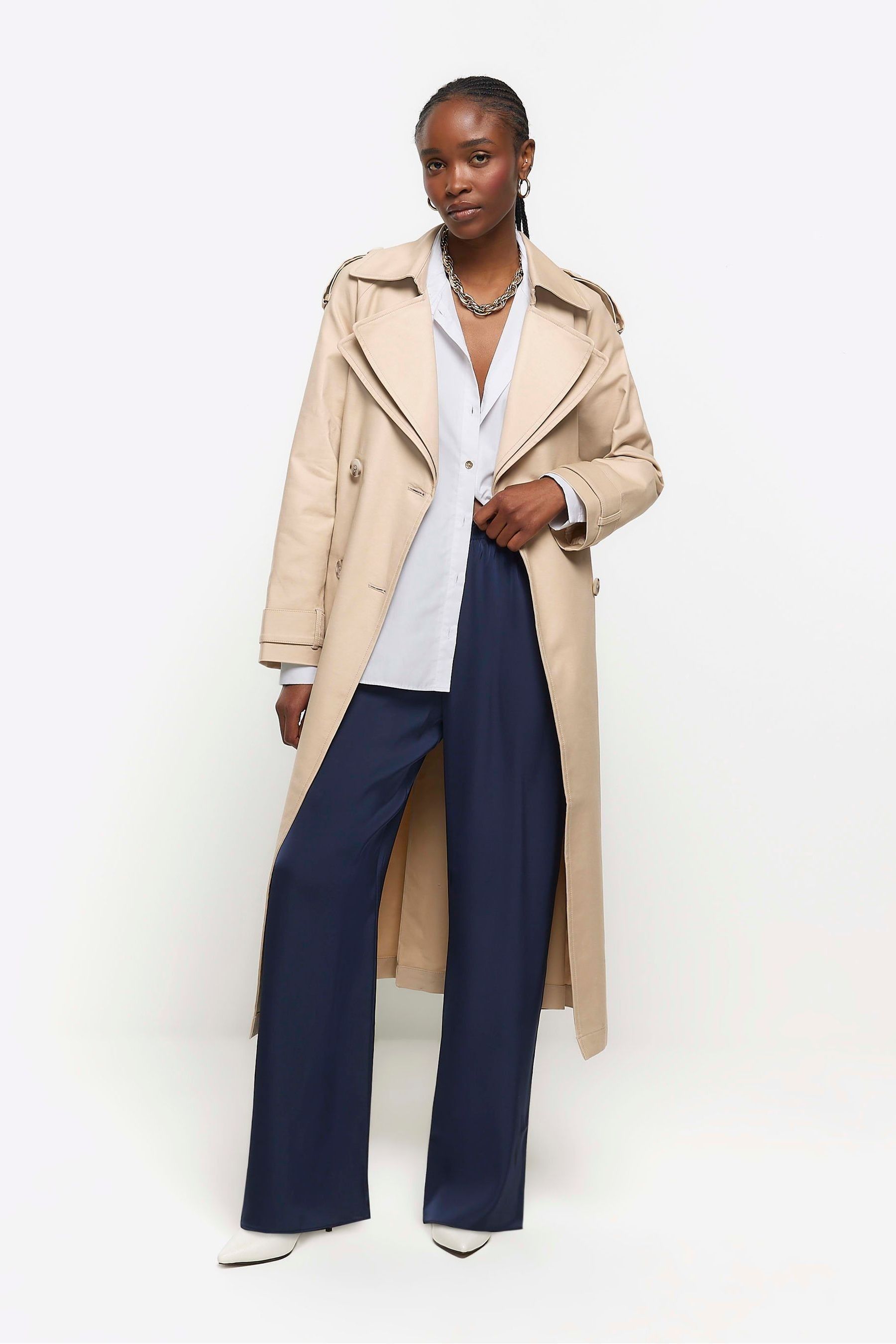 River island trench coat mens shop