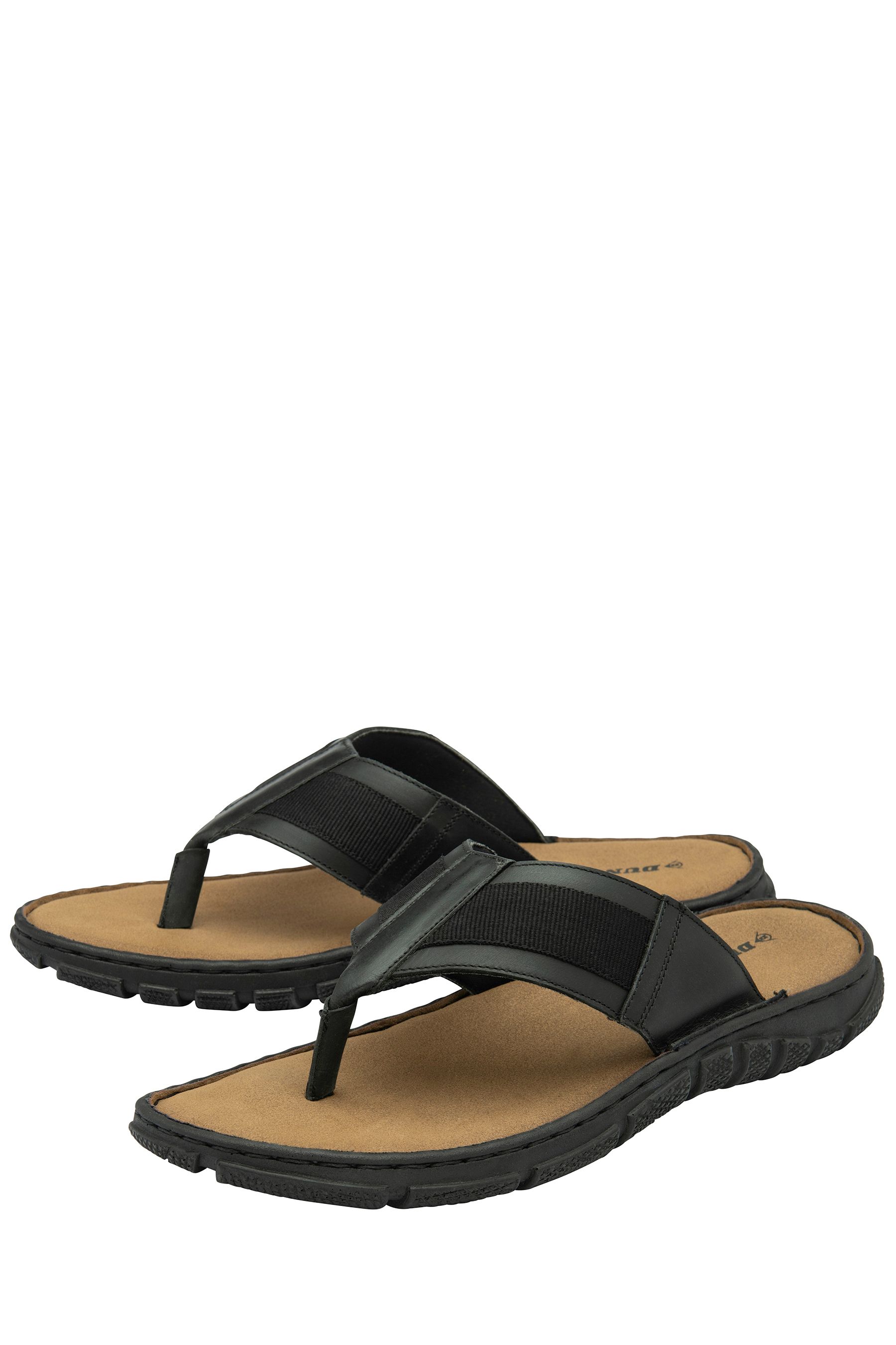 Buy Dunlop Black Toe Post Mens Sandals from Next Luxembourg