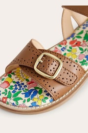 Boden Brown Leather Buckle Sandals - Image 3 of 3