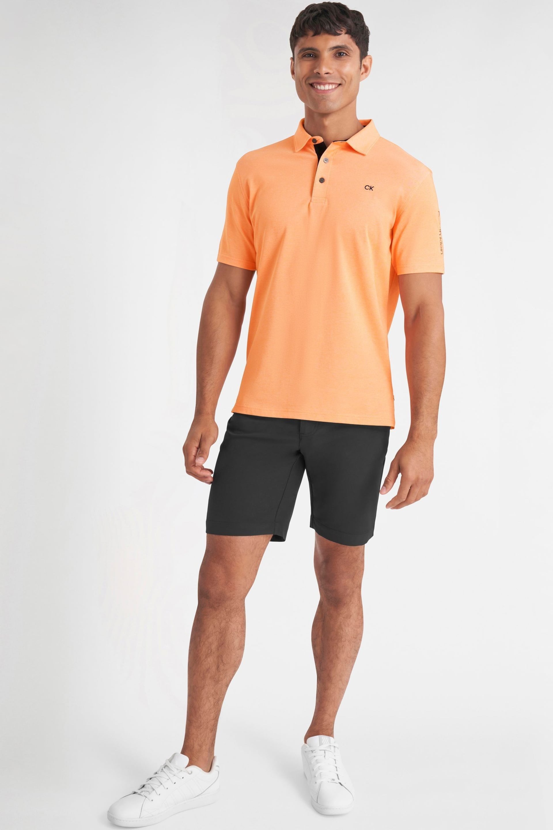 Calvin Klein Orange Golf Uni Polo Shirt - Image 2 of 9