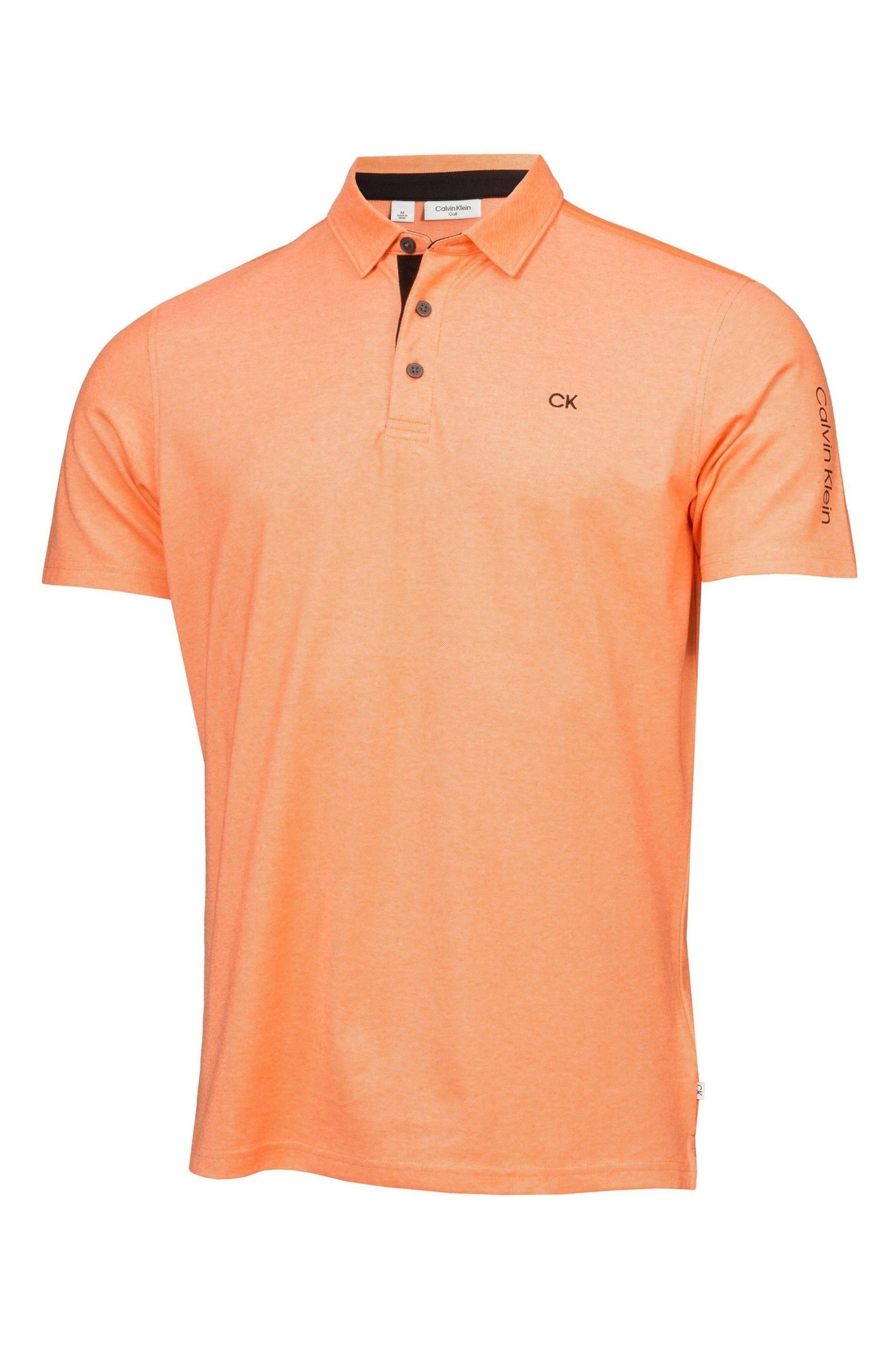 Calvin Klein Orange Golf Uni Polo Shirt - Image 5 of 9