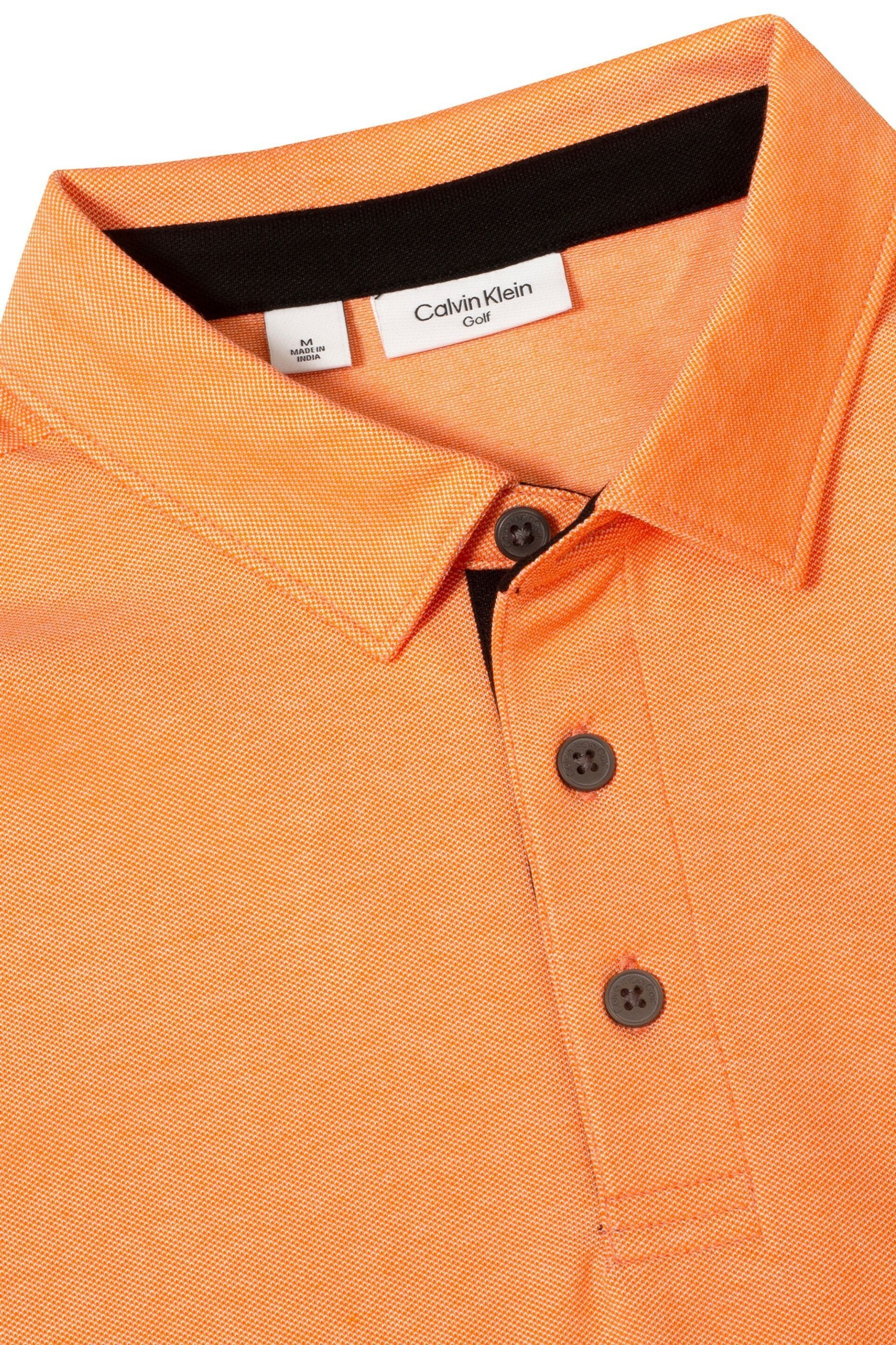 Calvin Klein Orange Golf Uni Polo Shirt - Image 6 of 9