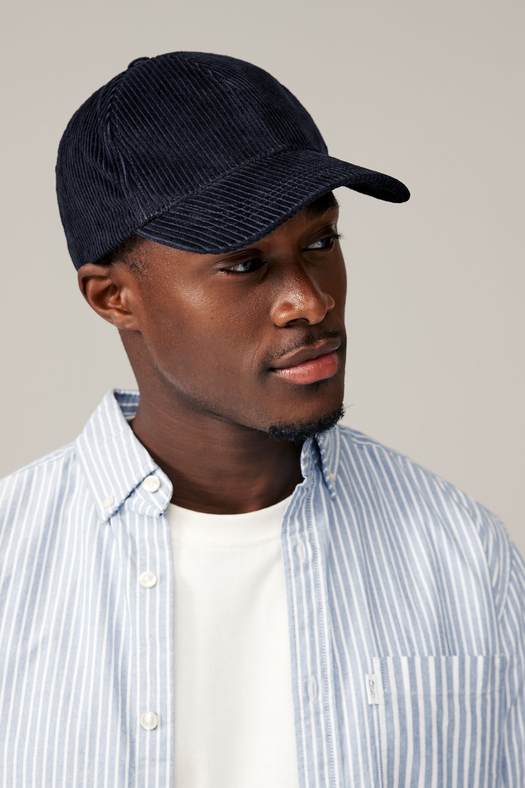 Buy Navy Blue Corduroy Cap from the Next UK online shop