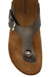 Dunlop Brown Toe Post Mens Sandals - Image 3 of 3