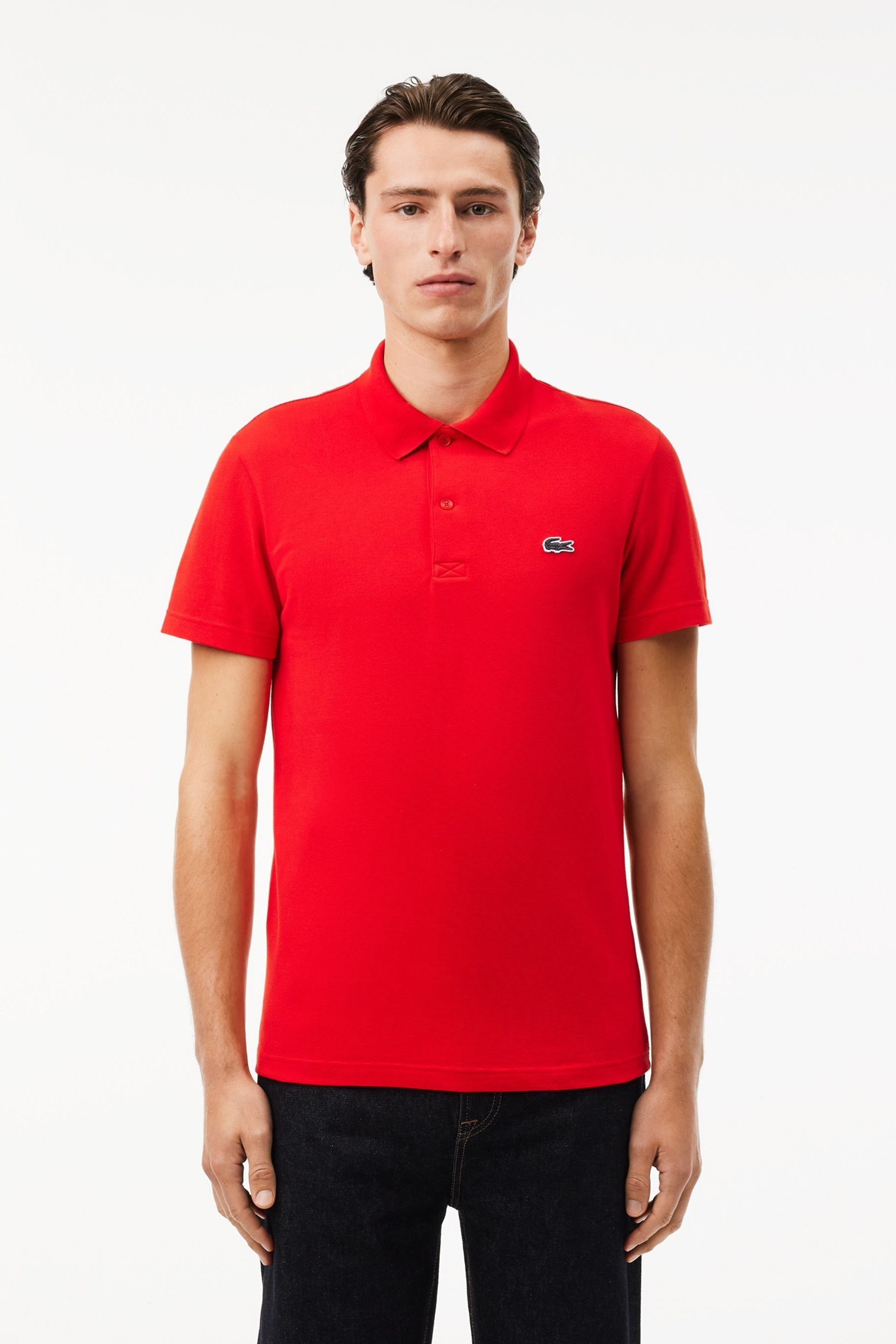 Buy Lacoste Regular Fit Cotton Blend 100 Cotton Polo Shirt from Next Luxembourg