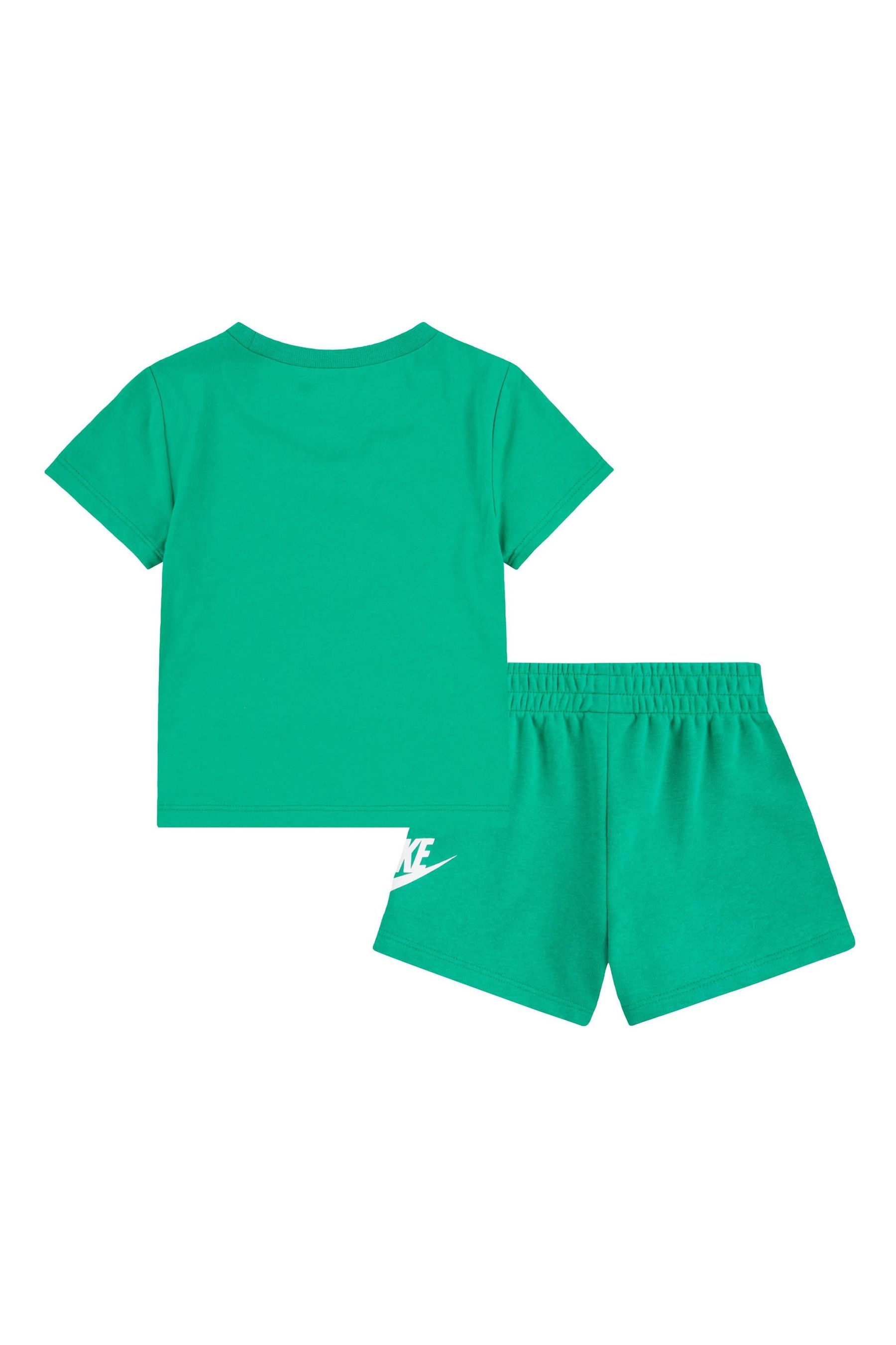 Buy Nike Green Infant Club T Shirt and Shorts Set from Next Luxembourg