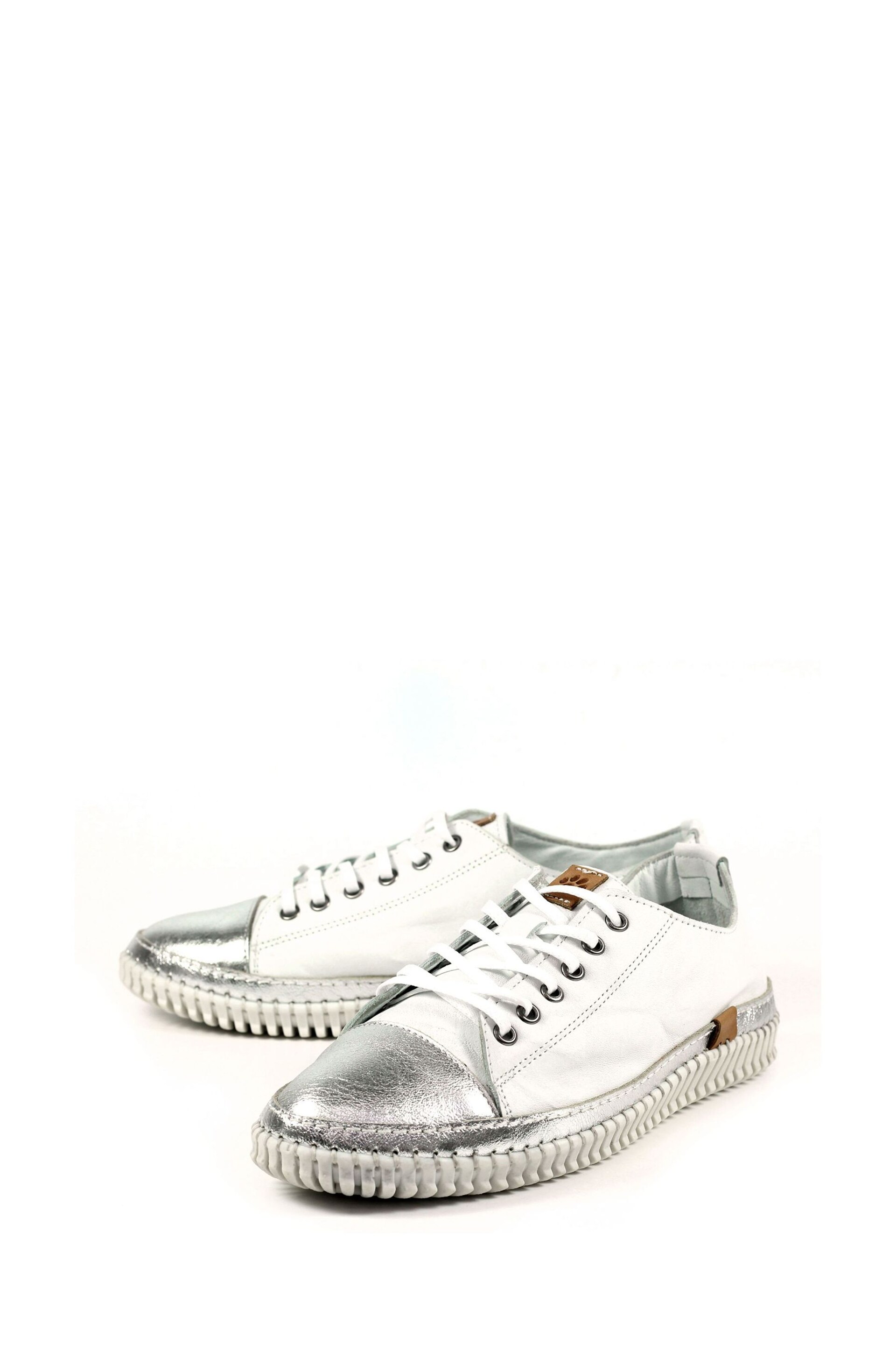 Lunar Lazy Dogz Truffle Leather Trainers - Image 7 of 9