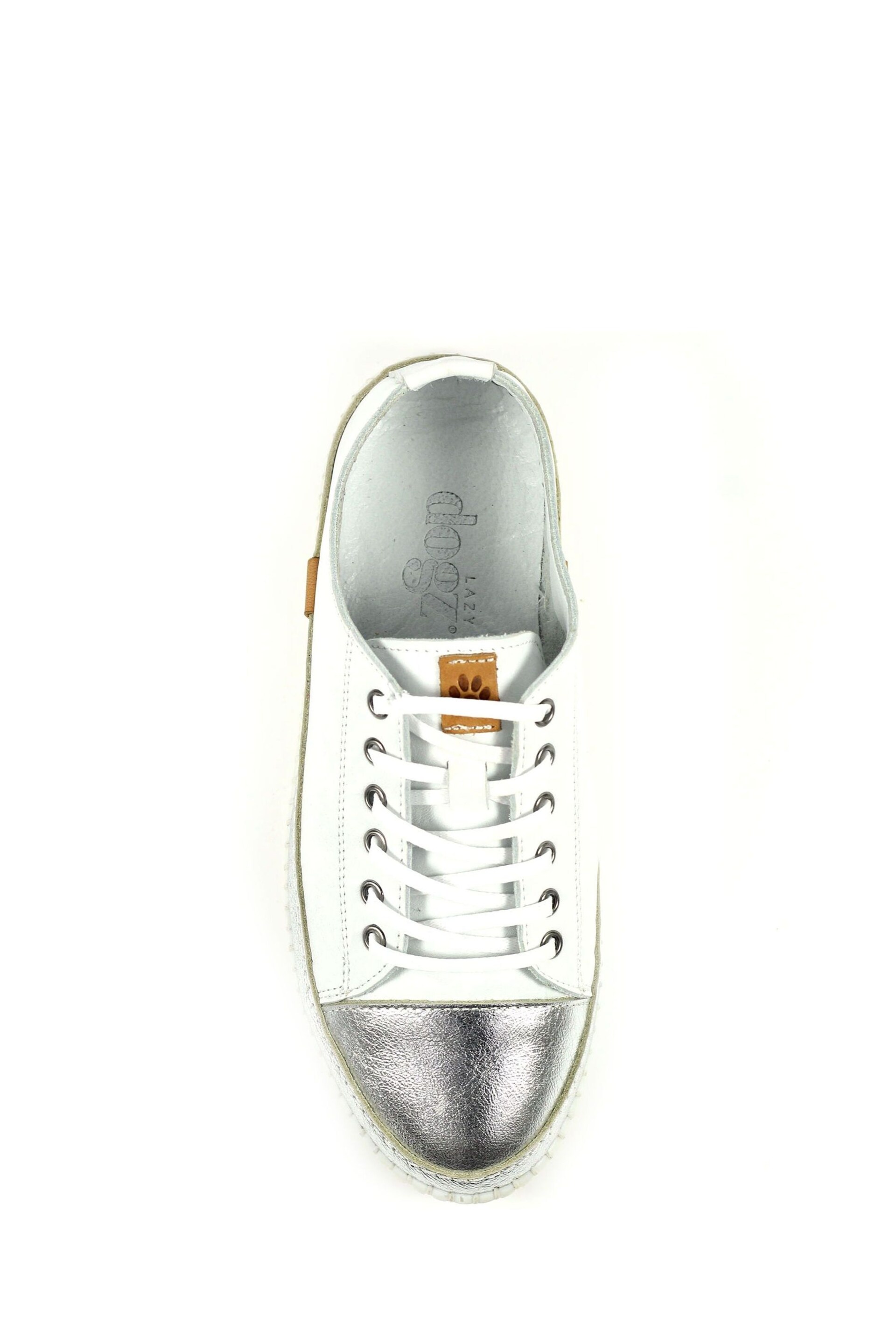 Lunar Lazy Dogz Truffle Leather Trainers - Image 8 of 9