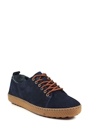 Lunar Blue Lazy Dogz Salvador Navy Suede Shoes - Image 2 of 8