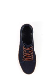 Lunar Blue Lazy Dogz Salvador Navy Suede Shoes - Image 7 of 8