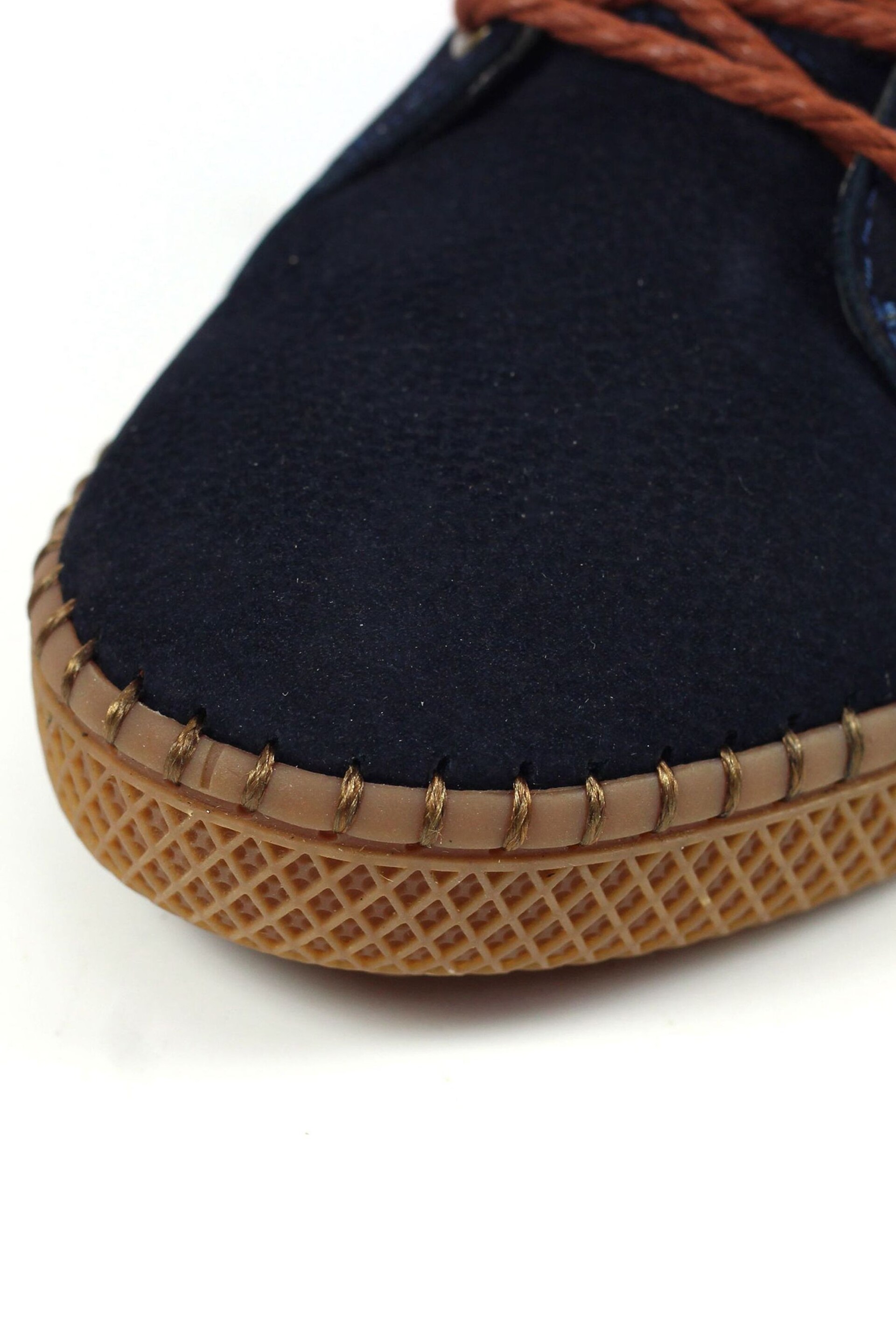 Lunar Blue Lazy Dogz Salvador Navy Suede Shoes - Image 8 of 8