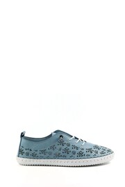 Lunar Bamburgh Leather Plimsoll Shoes - Image 2 of 8