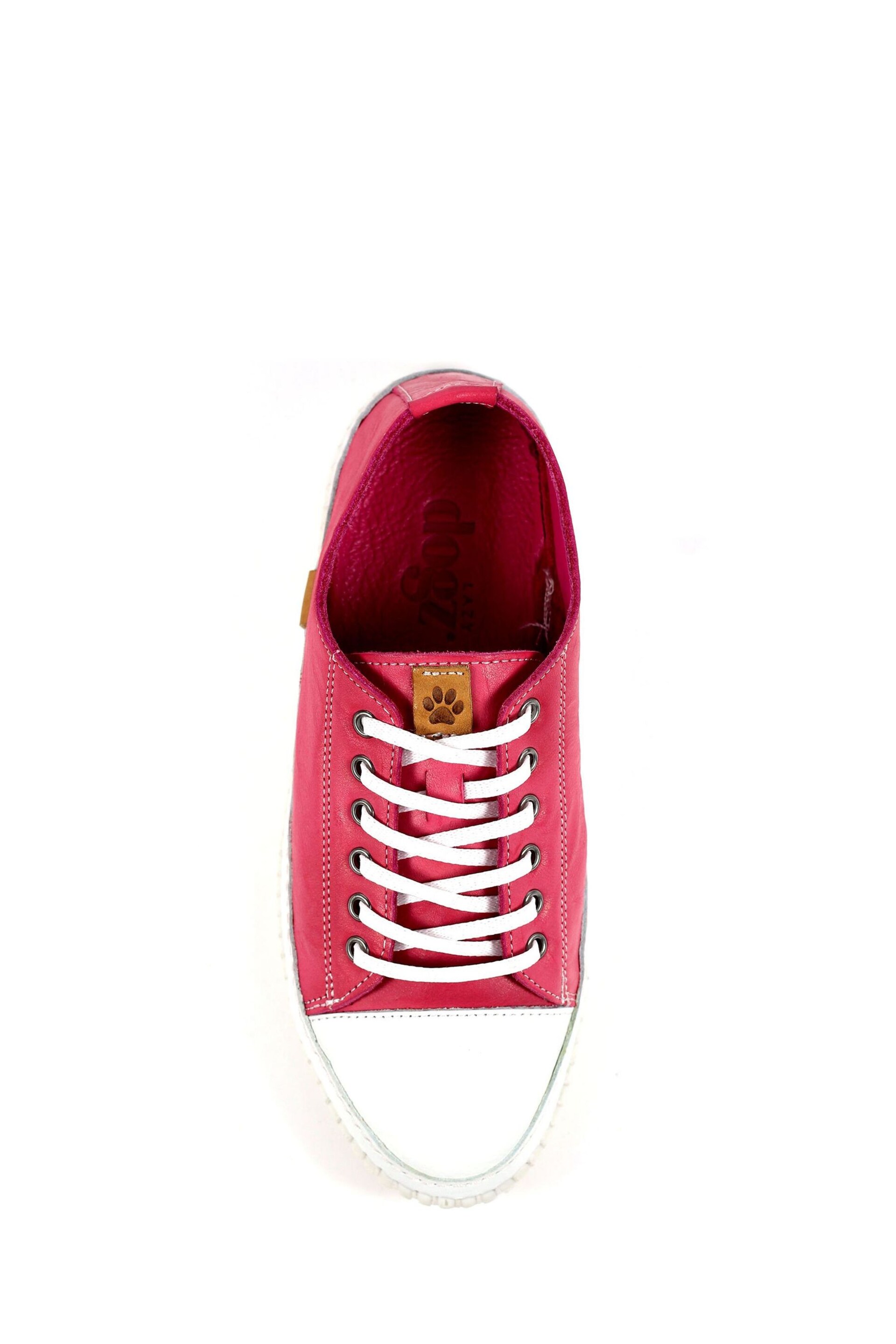 Lunar Lazy Dogz Truffle Leather Trainers - Image 6 of 7