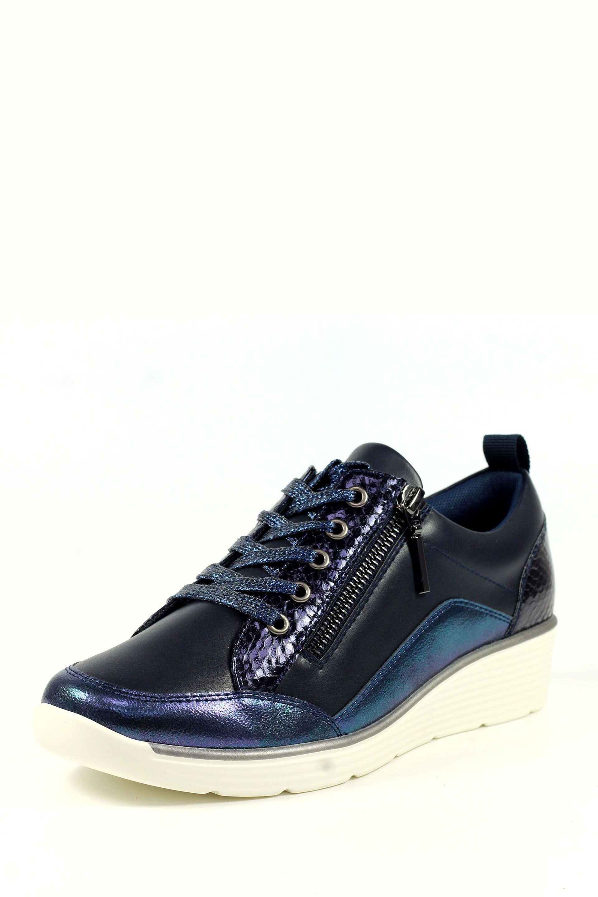 Lunar Navy Blue Kiley Trainers - Image 3 of 8