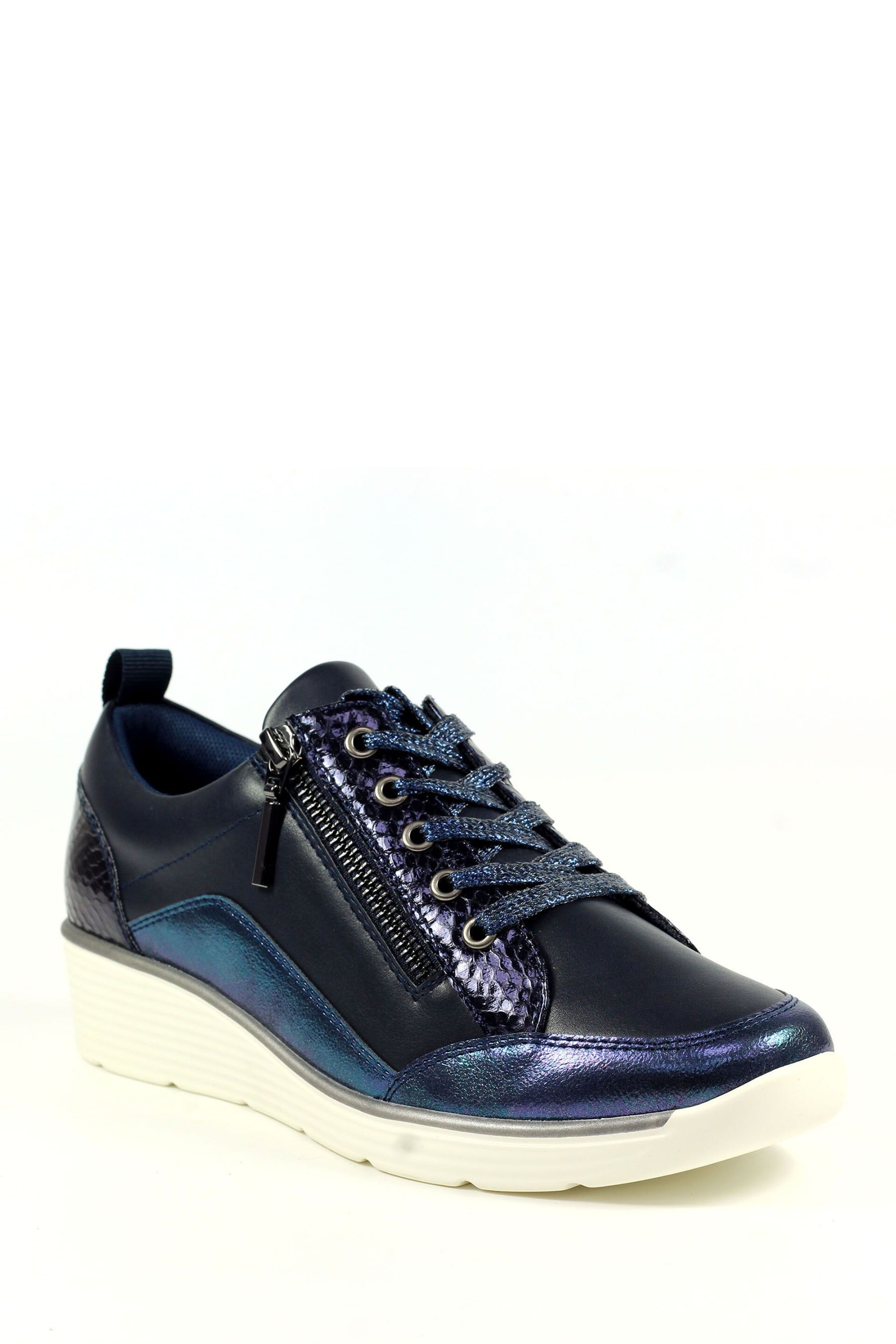 Lunar Navy Blue Kiley Trainers - Image 4 of 8
