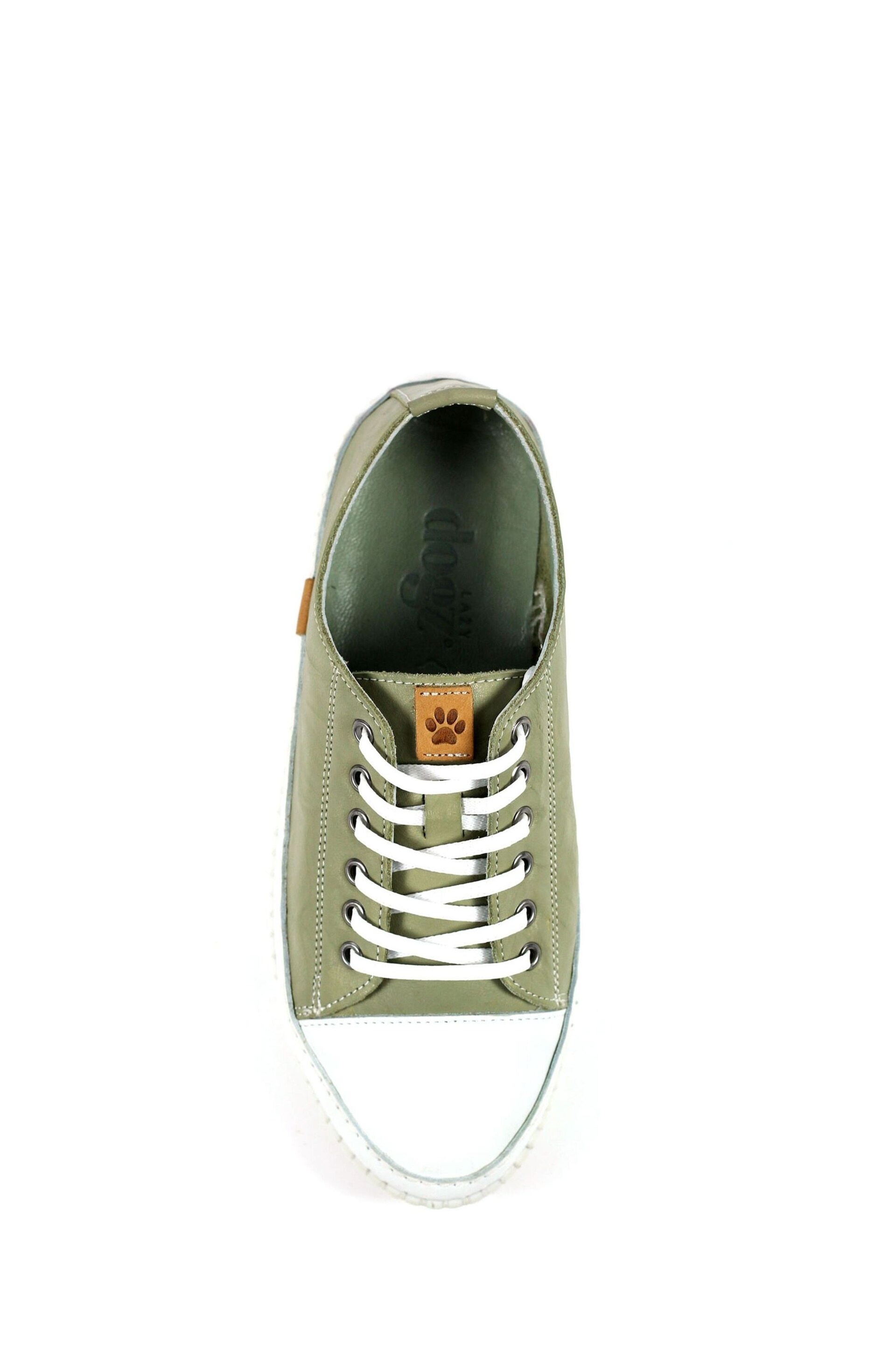 Lunar Lazy Dogz Truffle Leather Trainers - Image 8 of 9