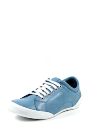 Lunar Blue Carrick II Mid Blue Lea. Trainers - Image 4 of 7