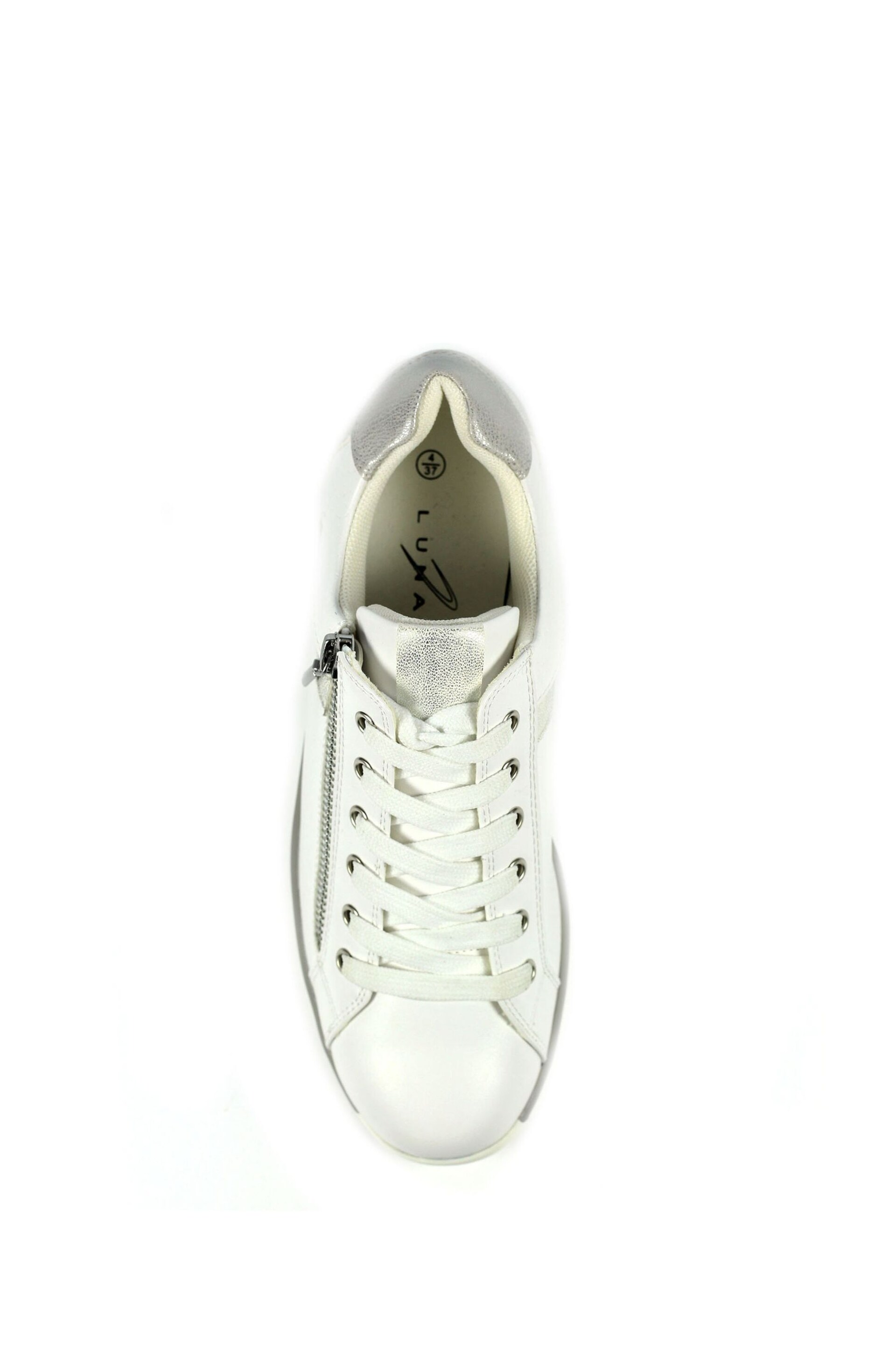 Lunar Lester White Trainers - Image 6 of 7