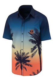 adidas Blue Everton Hawaiian Shirt - Image 3 of 3