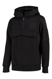 adidas Black Everton Tonal 1/4 Zip Hoodie - Image 1 of 3