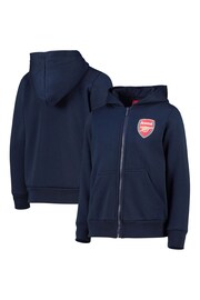 adidas Blue Arsenal Full Zip Hoodie - Image 1 of 3