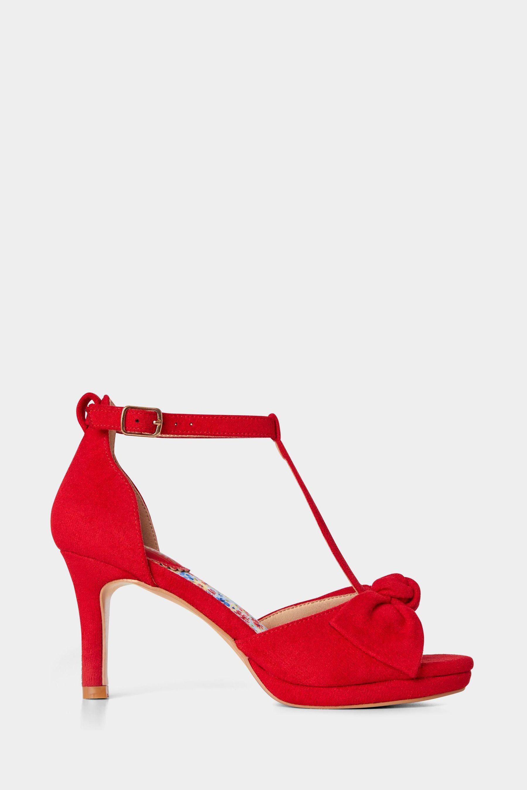 Buy Joe Browns Red Peep Toe Bow T Bar Heels from the Next UK online shop
