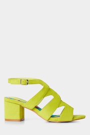 Joe Browns Green Strappy Peep Toe Sandals - Image 2 of 4