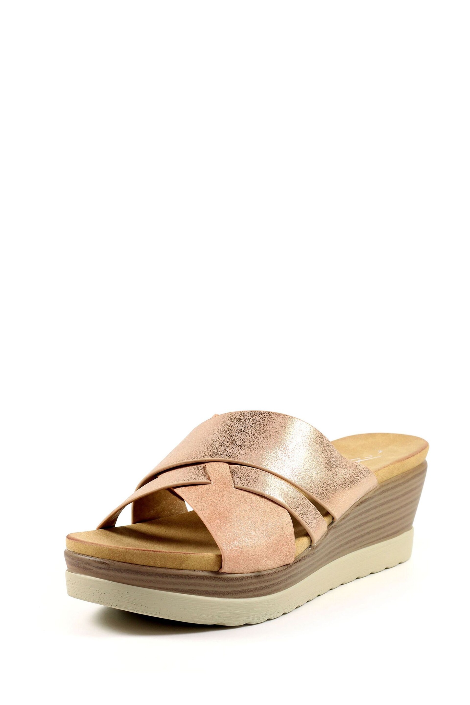 Lunar Maven Rose Wedge Sandals - Image 3 of 7