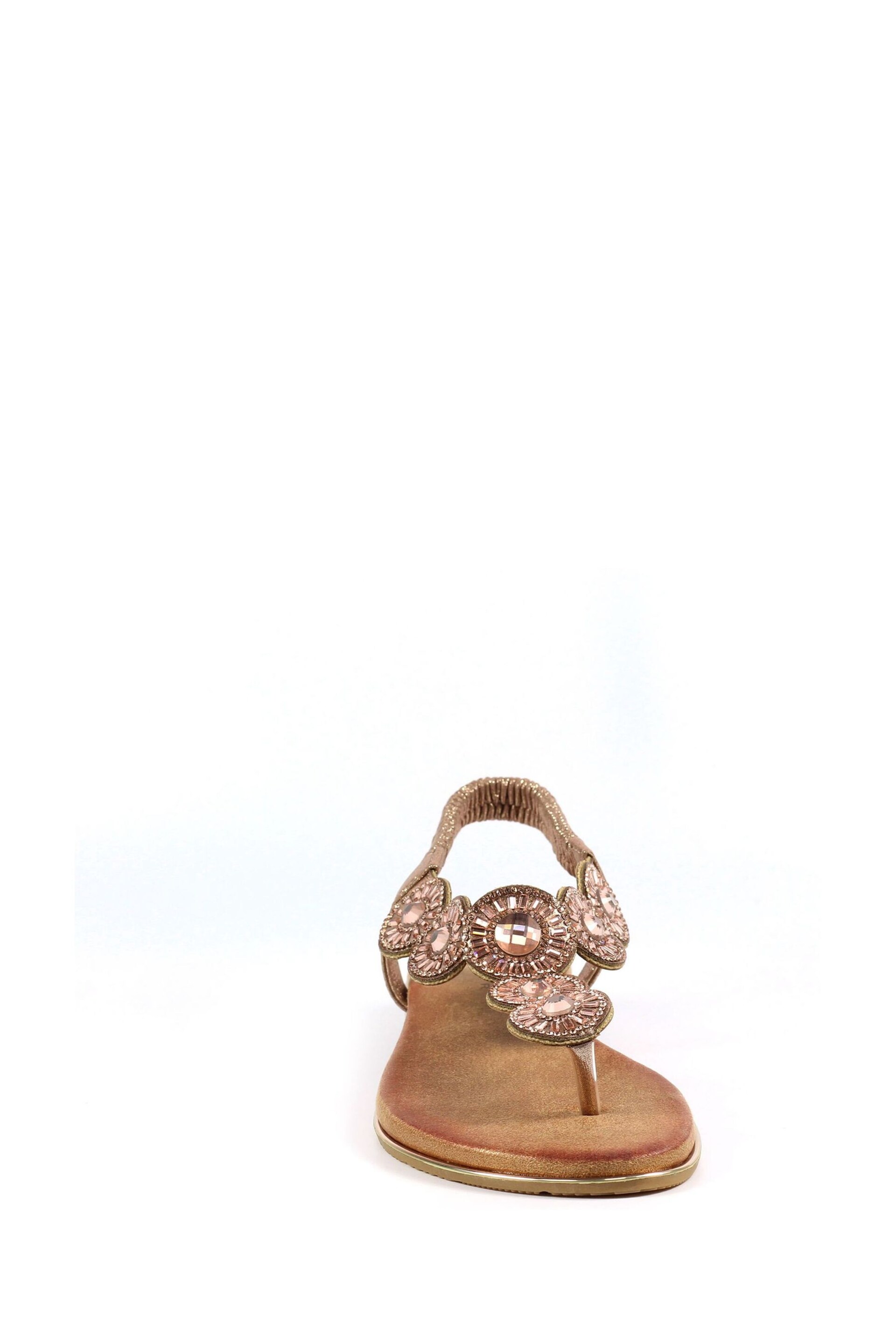 Lunar Gold Bora Rose Sandals - Image 3 of 6