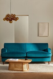 MADE.COM Cotton Weave Mineral Blue Orson 3 Seater Sofa - Image 3 of 3