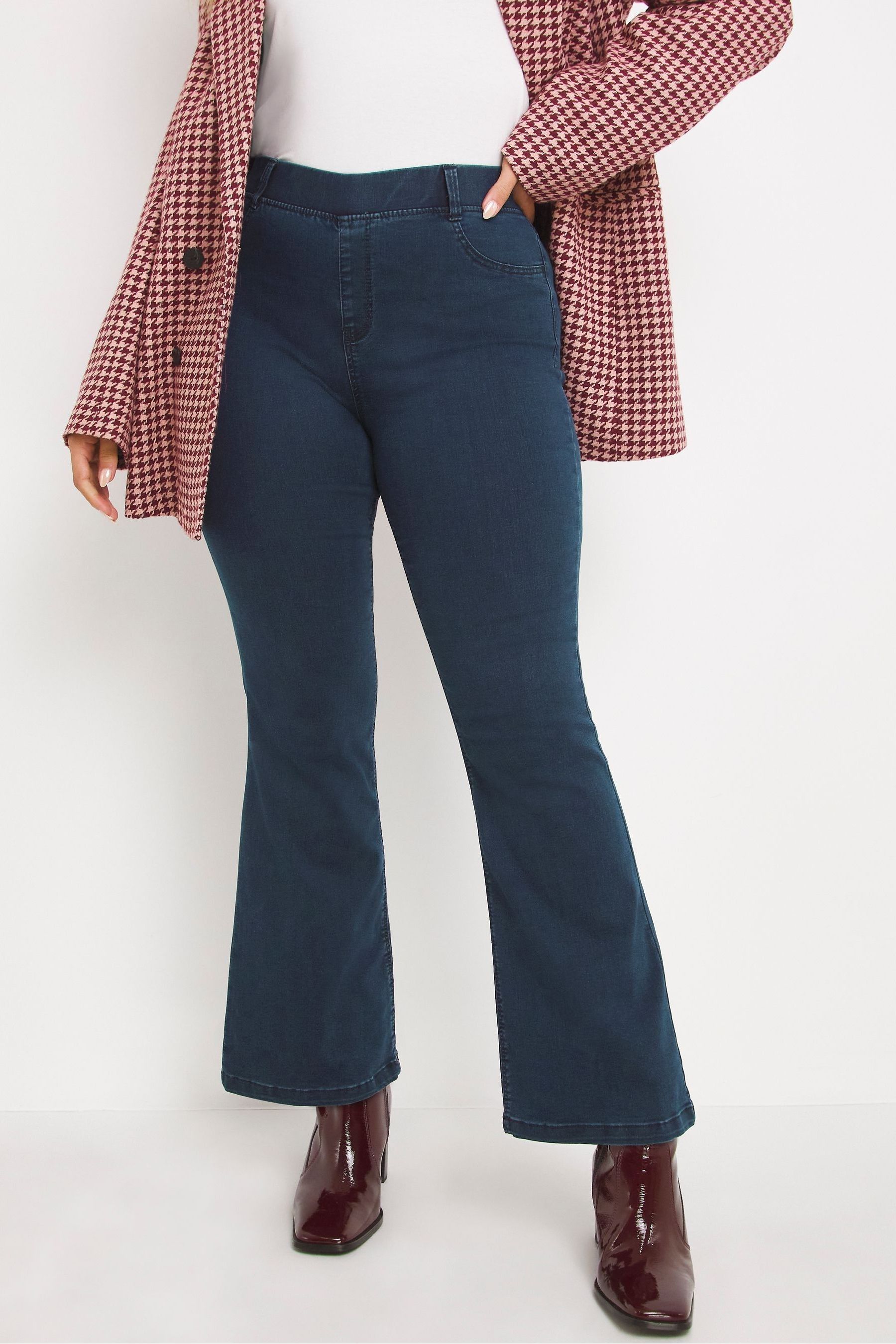 Buy Simply Be Blue Erin Bootcut Jeggings from the Next UK online shop