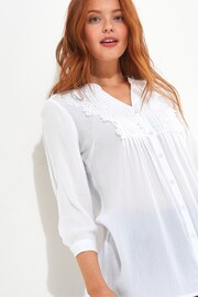 Joe Browns White Floaty Pintuck Lace Blouse - Image 4 of 5