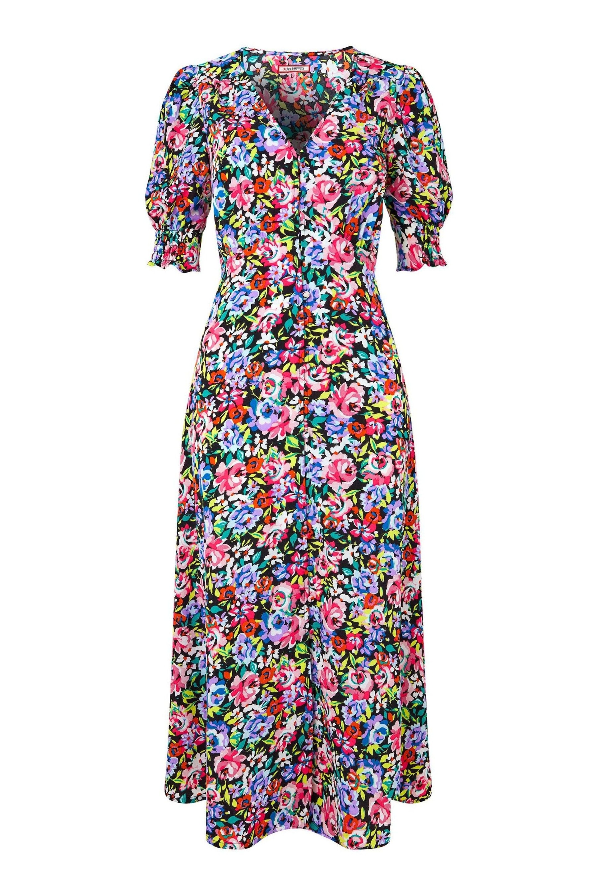 Joe Browns Multi Neon Pop Floral Midi Dress - Image 7 of 7