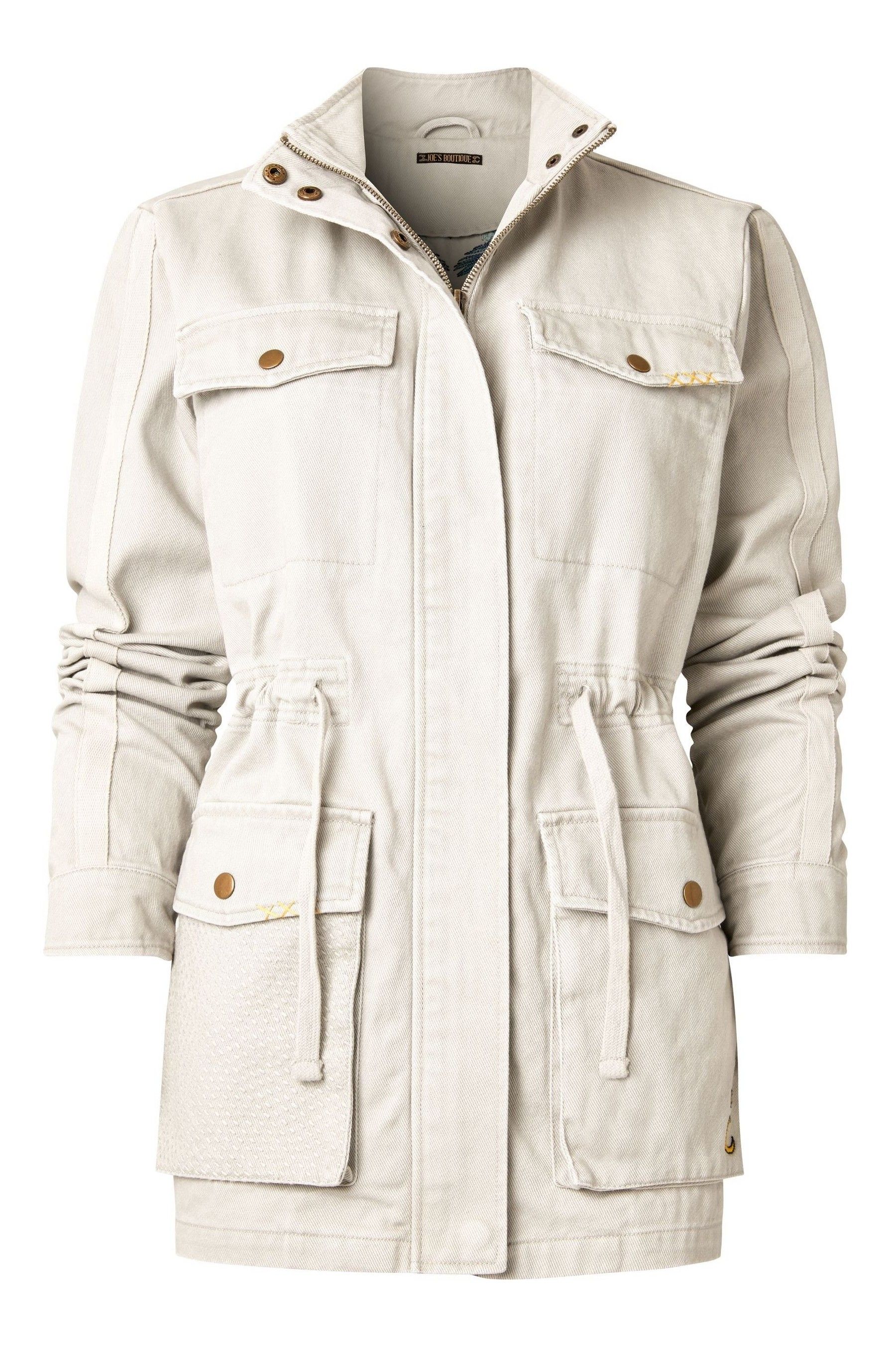 Buy Joe Browns Natural Boutique Vintage Embroidered Festival Utility Jacket from Next Oman