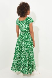 Joe Browns Green Petite Printed Tiered Maxi Dress - Image 2 of 4