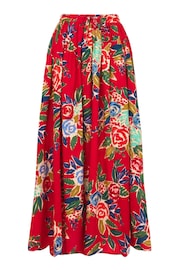 Joe Browns Red Tie Waist Floral Maxi Skirt - Image 5 of 5